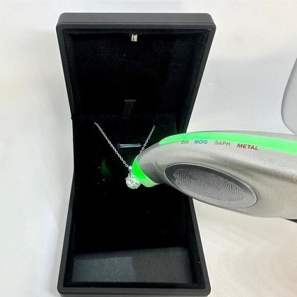 Moissanite Diamond Necklace 3 Ct Pendant Chain 18K S925 Round Cut Jewelry. - Picture 2 of 5